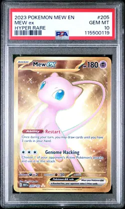 2023 Pokemon MEW 151 MEW ex Hyper Rare PSA 10 GEM MINT 205 - Image 1