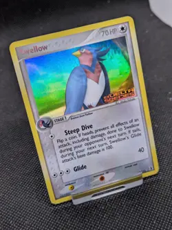Swellow 32/113 Stamped Reverse Holo EX Delta Species Pokemon Card LP EXCELLENT - Image 2