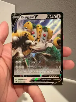 Regigigas V 113/159 - Crown Zenith - Ultra Rare Holo Pokemon Card NM 1207#101 - Image 1