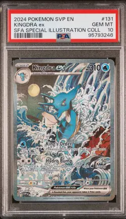 Kingdra EX PSA 10 Gem MT #131 Pokemon SVP English Black Star Promo - Image 1