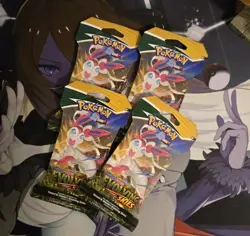 2021 Pokemon 4X [FOUR] Evolving Skies Sleeved Booster Packs USA FREE SHIP - Image 1