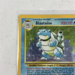 Blastoise 2/102 Pokemon Card Base Set Holo WOTC 1999 MP Rare - Image 3