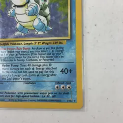Blastoise 2/102 Pokemon Card Base Set Holo WOTC 1999 MP Rare - Image 5