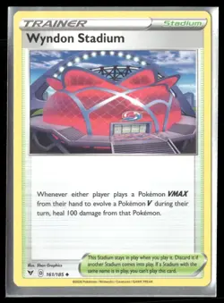2020 Vivid Voltage Set Pokemon Card 161 Wyndon Stadium NM - Image 1