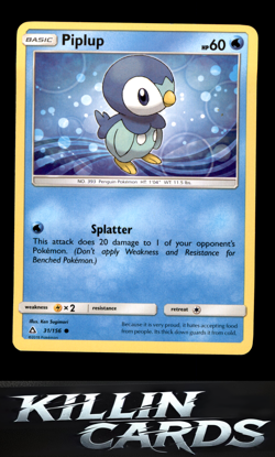 Piplup (31) 31/156 Pokemon Common SM - Ultra Prism Card NM - Image 1