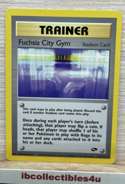 Fuchsia City Gym Trainer 114/132 - NM - Gym Challenge Pokemon Card 2000 WOTC NM - Image 1