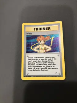 Pokemon Misty Gym Heros Unlimited Trainer Card 18/132 Holo EX - Image 1