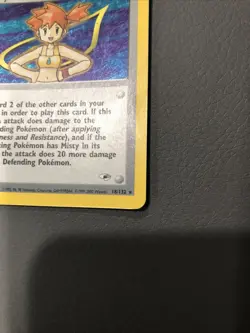 Pokemon Misty Gym Heros Unlimited Trainer Card 18/132 Holo EX - Image 2