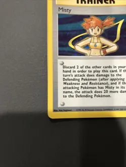 Pokemon Misty Gym Heros Unlimited Trainer Card 18/132 Holo EX - Image 3