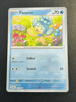 Pokemon TCG Panpour Masterball reverse holo, Black Bolt 017/086 card - Image 1