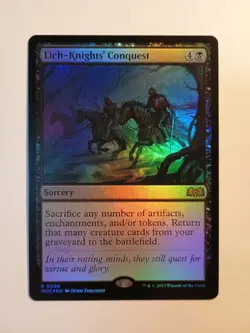 Lich-Knights Conquest Foil 0096 Mtg Magic The Gathering Rare WOE NM - Image 1