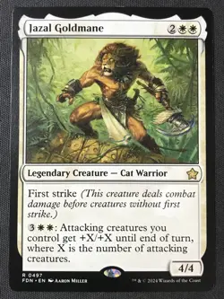 MTG Foundations #497 Jazal Goldmane NM - Image 1