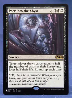 Peer into the Abyss - MTG - The List - Excellent NM - Image 1