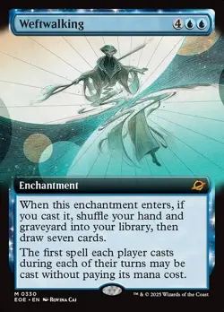 Weftwalking x1 1x Extended Art Edge of Eternities NM MTG - Image 1