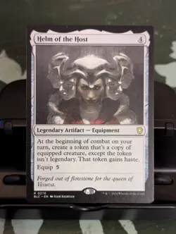 Helm of the Host 0276 Non Foil - MTG Bloomburrow Commander - Near Mint - English - Image 1