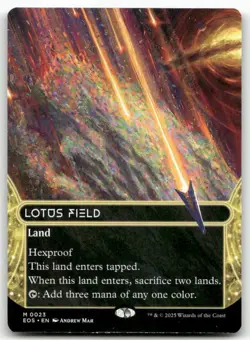 Lotus Field (0023) (Borderless) 23 MTG Edge of Eternities: Stellar Sights M NM - Image 1
