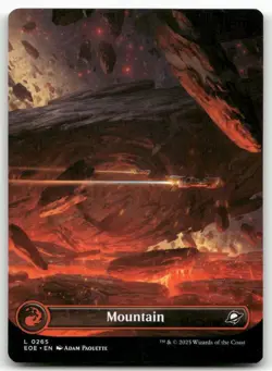 Mountain (0265) (Borderless) 265 MTG Edge of Eternities L NM - Image 1