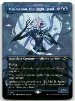 Mm'menon, the Right Hand (Borderless) 290 MTG Edge of Eternities R NM - Image 1