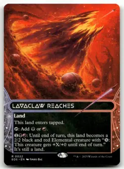 Lavaclaw Reaches (0022) (Borderless) 22 MTG Edge of Eternities: Stellar Sights R - Image 1