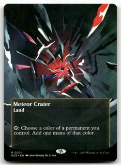 Meteor Crater (0071) (Borderless) 71 MTG Edge of Eternities: Stellar Sights R NM - Image 1