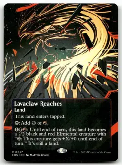 Lavaclaw Reaches (0067) (Borderless) 67 MTG Edge of Eternities: Stellar Sights R - Image 1