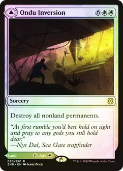 * ONDU INVERSION * FOIL * ZENDIKAR RISING * NM * MTG * - Image 1