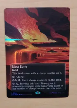 FOIL Blast Zone ( Borderless ) Edge of Eternities MTG 047 - Image 1