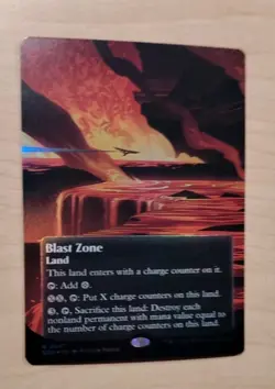 FOIL Blast Zone ( Borderless ) Edge of Eternities MTG 047 - Image 2