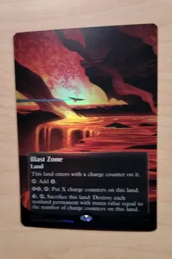FOIL Blast Zone ( Borderless ) Edge of Eternities MTG 047 - Image 3