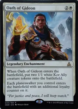 030/184 OATH OF GIDEON RARE OATH OF THE GATEWATCH MTG CARD - Image 1