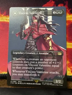 Vincent Valentine Borderless - FIN 0383 NM - MTG Magic - Image 1