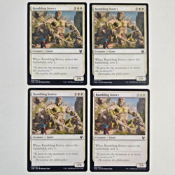 MTG Rumbling Sentry (Theros Beyond Death) 035/254 (NEAR MINT) (4X) - Image 1