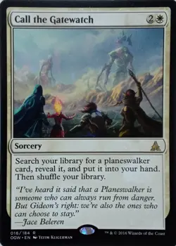 016/184 CALL THE GATEWATCH RARE OATH OF THE GATEWATCH MTG CARD - Image 1