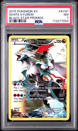 2015 POKEMON BLACK STAR PROMO WHITE KYUREM #XY81 PSA 7 NM #113277094 - Image 1