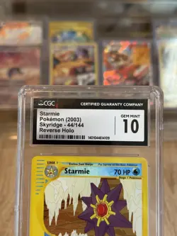 CGC 10 GEM MINT Starmie 44/144 Skyridge Reverse Holo Vintage WOTC 2003 Pokemon - Image 2