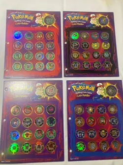 COMPLETE SET POKEMON 1999 BATTLING COIN GAME COLLECTION OF 150 NINTENDO HASBRO - Image 1