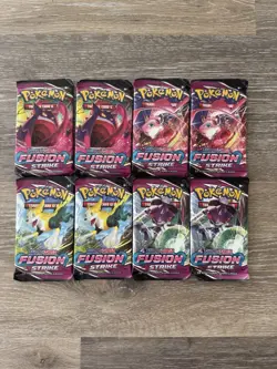Pokemon TCG Fusion Strike Booster Pack LOT OF 8 820650809170 - Image 1