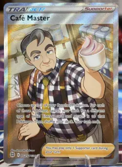Cafe Master TG25/TG30 Brilliants Stars Trainer Gallery Trainer Holo Rare Pokemon - Image 1