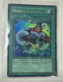 YuGiOh Bubble Illusion DP1-EN024 Duelist Pack Ultra Rare 1st Edition NM - Image 1