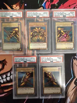 YuGiOh Exodia The Forbidden One Complete Full Set LART-SP005 Spanish PSA - Image 1