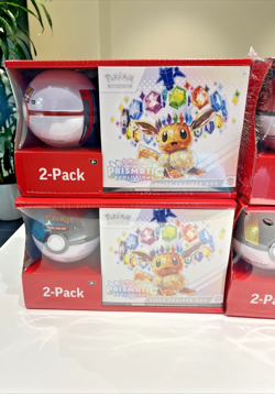 POKEMON ELITE TRAINER BOX SCARLET & VIOLET PRISMATIC EVOLUTIONS 2-PACK SEALED - Image 3