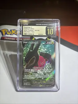2022 Pokemon SWSH Silver Tempest Regidrago V #183/195 CGC Gold Pristine 10!!! - Image 3