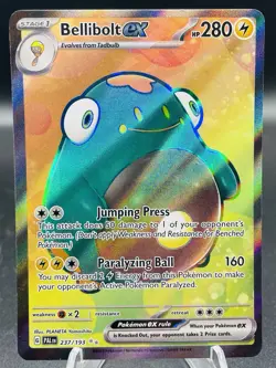 Pokemon Bellibolt ex 237/193 Paldea Evolved Ultra Rare Full Art Holo NM - Image 1