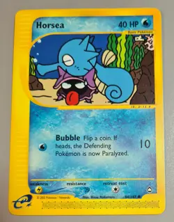 Horsea # 84/147 (Seeper) Common aus Aquapolis 2003 Pokemon Englisch Mint Vintage - Image 1