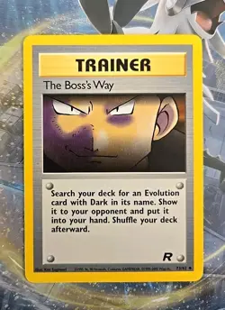 Pokemon TCG The Boss's Way Team Rocket 73/82 Unlimited Uncommon NM - Image 1