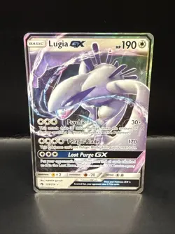 Pokemon TCG Lugia GX Sun & Moon - Lost Thunder 159/214 Holo Ultra Rare Near Mint - Image 1