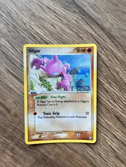 Pokemon TCG Gligar EX Unseen Forces 57/115 Reverse Holo Common LP+ - Image 1