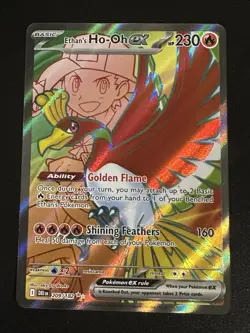 Ethan's Ho-Oh ex 209/182 Pokemon Destined Rivals Ultra Rare Full Art Holo NM - Image 1