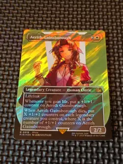Aerith Gainsborough (Borderless) (Surge Foil) Final Fantasy Foil - Image 1