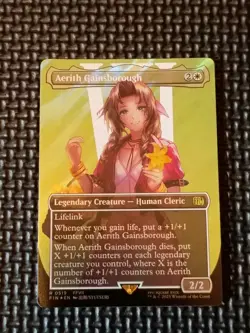 Aerith Gainsborough (Borderless) (Surge Foil) Final Fantasy Foil - Image 2